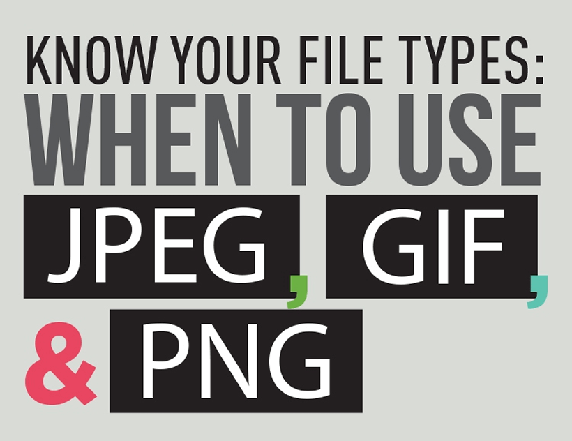 Infografik - Bildformate für das Web - wann nutze ich welche Formate?