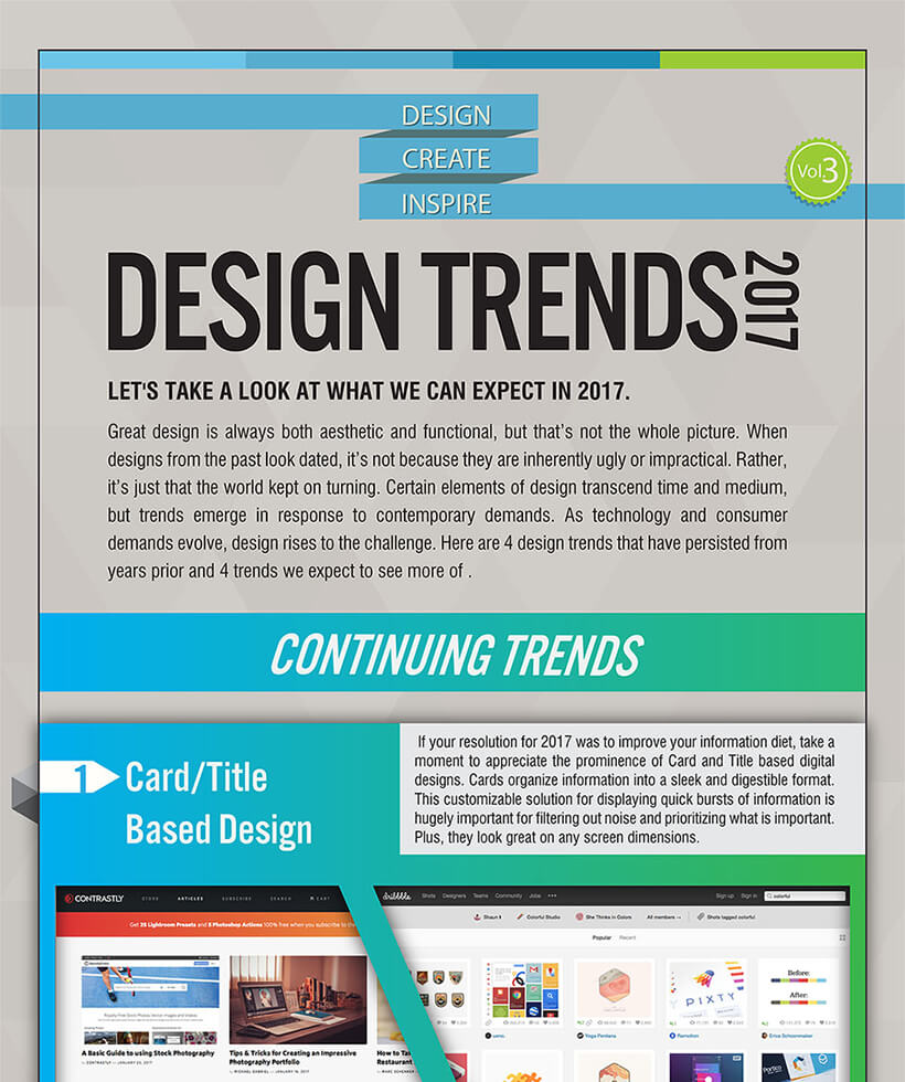 Die Webdesign-Trends für 2017 - Eine Infografik