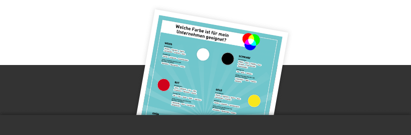 Infografik: welche Farbe passt zu meinem Unternehmen? - Farbpsychologie im Webdesign | Der Informationsdesigner